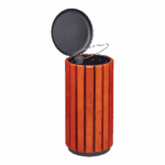 CORBEILLE ZENO PROTEC 80L BOIS/GRIS ROSSIGNOL – Image 3