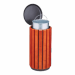 CORBEILLE ZENO PROTEC 80L BOIS/GRIS ROSSIGNOL – Image 2
