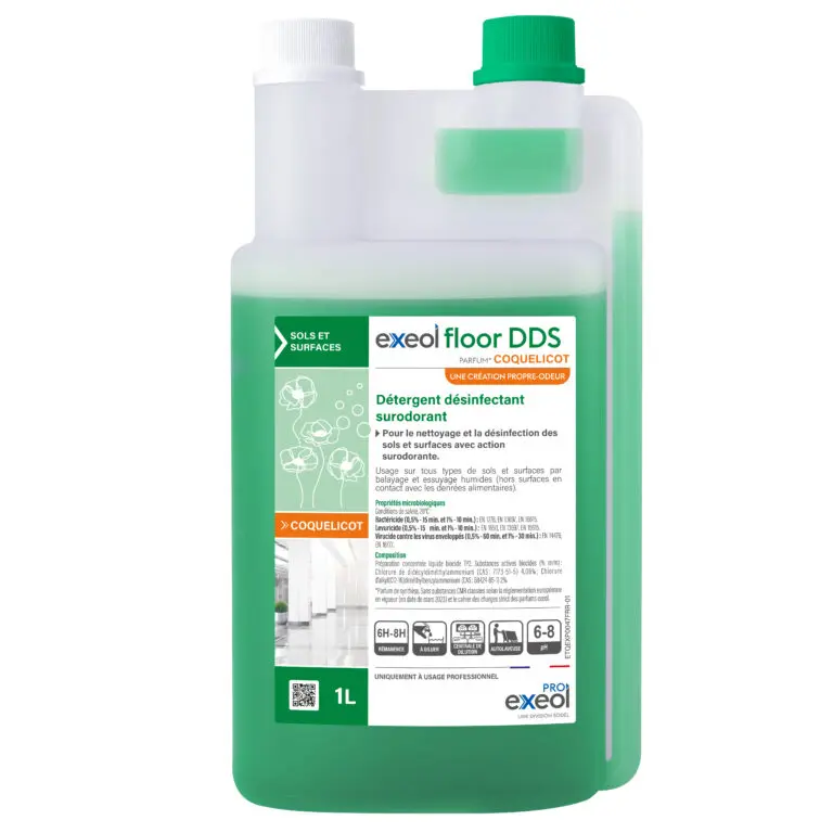 DETERGENT DESINFECTANT EXEOL FLOOR COQUELICOT 1L