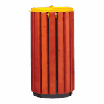 CORBEILLE ZENO PROTEC 80L BOIS/JAUNE ROSSIGNOL - vue détaillée