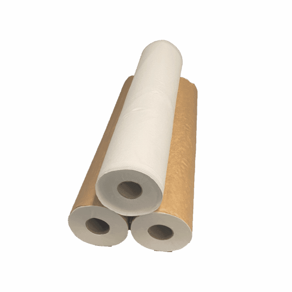 DRAP D'EXAMEN GAUFRE EN ROULEAU BLANC 50x35CM