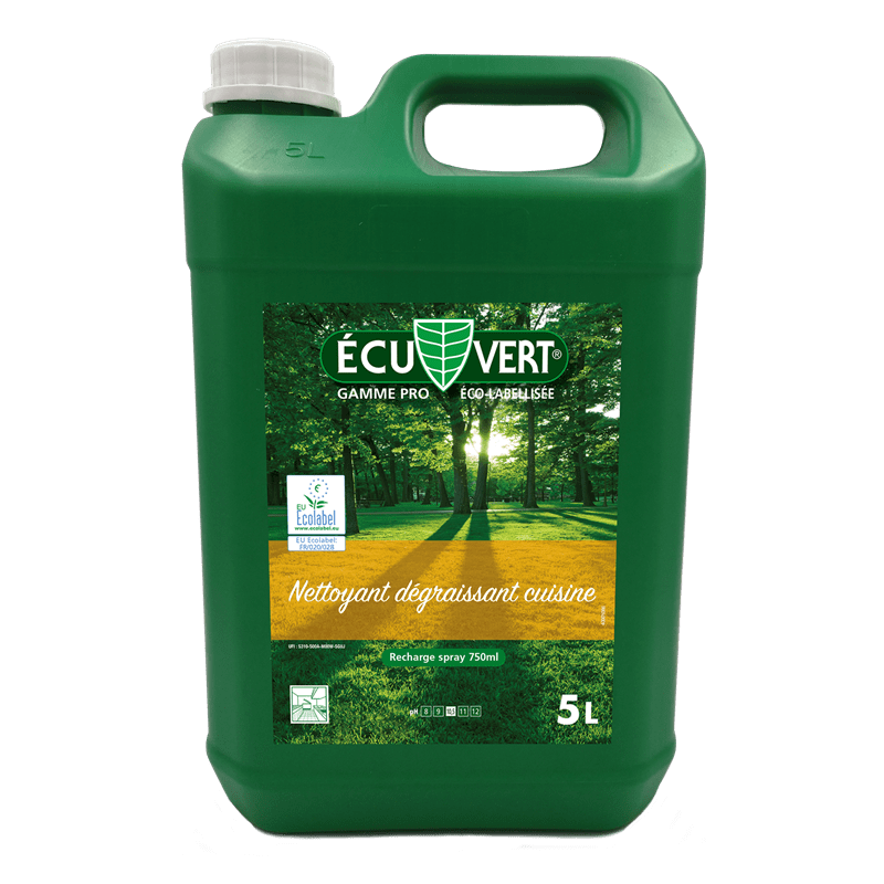 ECU-VERT-DEGRAISSANT-CUISINE-5L NETTOYANT DEGRAISSANT ECOLOGIQUE 5L