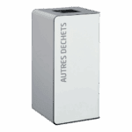 CUBATRI BORNE DE TRI SELECTIF 40L SANS SERRURE "AUTRES DECHETS"