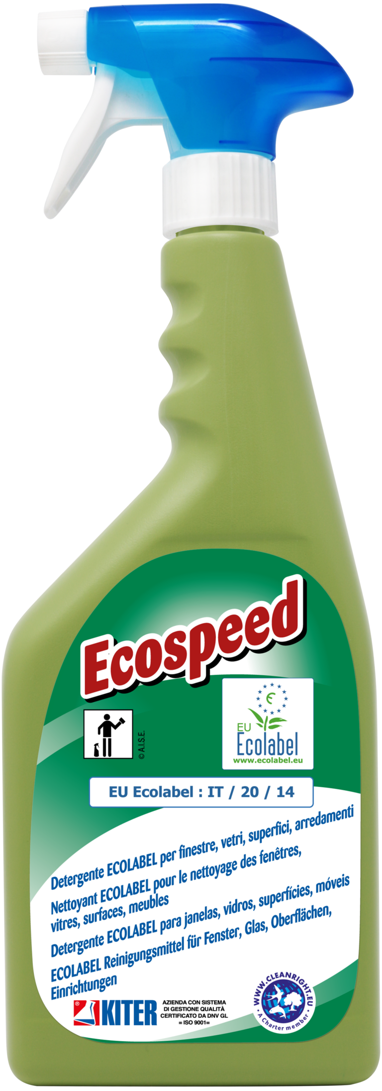 DETERGENT ECOLABEL PARFUMEE ECOSPEED 750ML