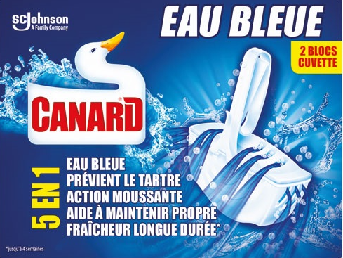 CANARD WC BLOC CUVETTE EAU BLEU 5EN1 X12