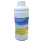 lacon blanc de shampooing moquette ACTION 4 professionnel avec étiquette bleue et jaune
