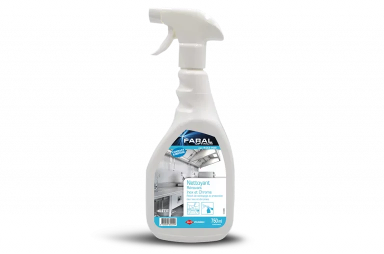 FARAL OPTIMUM 403 NG 750 ml nettoyant rénovant pour inox et chrome