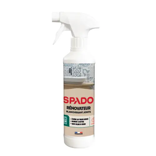 Flacon pulvérisateur de rénovateur blanchissant joints SPADO 500 ml sans chlore ni odeur