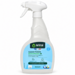 Pulvérisateur Clean Power Écologique Le Vrai Professionnel 750 ml, vu de face sur fond blanc avec son étiquette bleue.