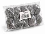 Lot de 10 boules inox 40 g en sachet transparent vue en angle référence 800840