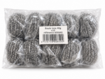 Sachet de 10 boules inox 40 g référence 800840 pour récurage et nettoyage professionnel