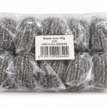 Sachet de 10 boules inox 40 g référence 800840 pour récurage et nettoyage professionnel