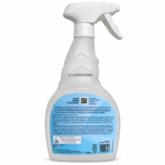 Vue arrière du flacon Clean Power écologique Le Vrai Professionnel 750 ml, avec l’étiquette du mode d’emploi et des précautions d’utilisation.