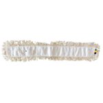 Frange coton professionnelle 100 cm pour balai ciseaux, vue de dessous avec système de fixation