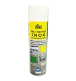 Nettoyant Inox KING 500 ml en aérosol pour surfaces en inox, chrome et aluminium.