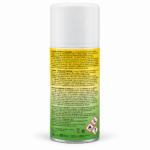 Aérosol KING Insecticide Unidose 150 ml, vue arrière avec mode d’emploi, précautions d’utilisation et pictogrammes de sécurité.