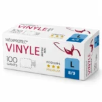 Gants vinyle transparents non poudrés Médiprotec taille L 8/9