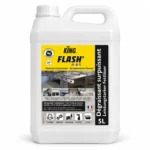 Bidon 5L de dégraissant surpuissant KING FLASH’NET pour surfaces professionnelles.