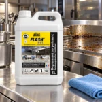 Dégraissant KING FLASH’NET 5L utilisé pour le nettoyage intensif en cuisine professionnelle.