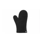 Moufle de cuisine en silicone noir résistante jusqu’à 300°C