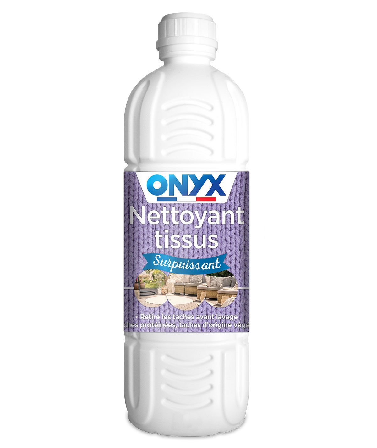 Nettoyant tissus surpuissant ONYX 1 L Flacon de nettoyant tissus surpuissant ONYX 1 L pour détachage avant lavage