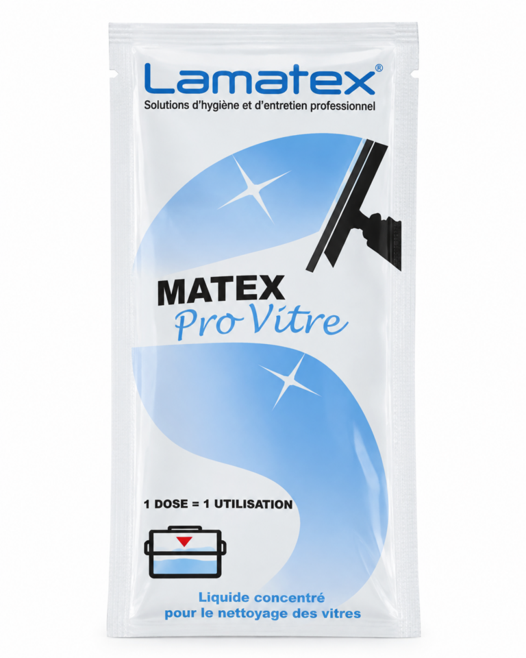 Dosette Matex Pro Vitre 50 ml pour nettoyage professionnel des vitres
