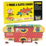 Boîte Sticky Box avec piège collant déplié pour blattes et cafards