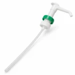Pompe doseuse ANIOS 20 ml blanche avec bague verte et tube plongeur pour bidon 5 L