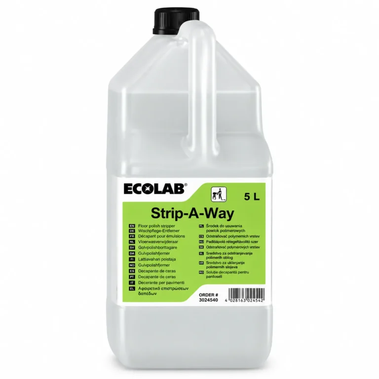Bidon 5L Ecolab Strip-A-Way, détartrant professionnel pour lave-vaisselle et équipements de cuisine