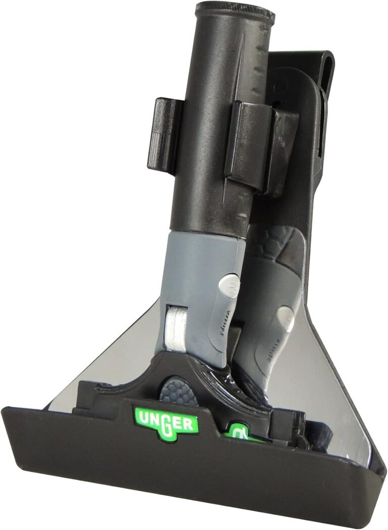 Porte-grattoir professionnel Unger ErgoTec Ninja 15 cm pour ranger et transporter un grattoir à vitres
