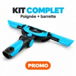 Raclette Moerman Excelerator 2.0 complète avec poignée et barrette assemblées, présentée en promotion sur fond blanc.